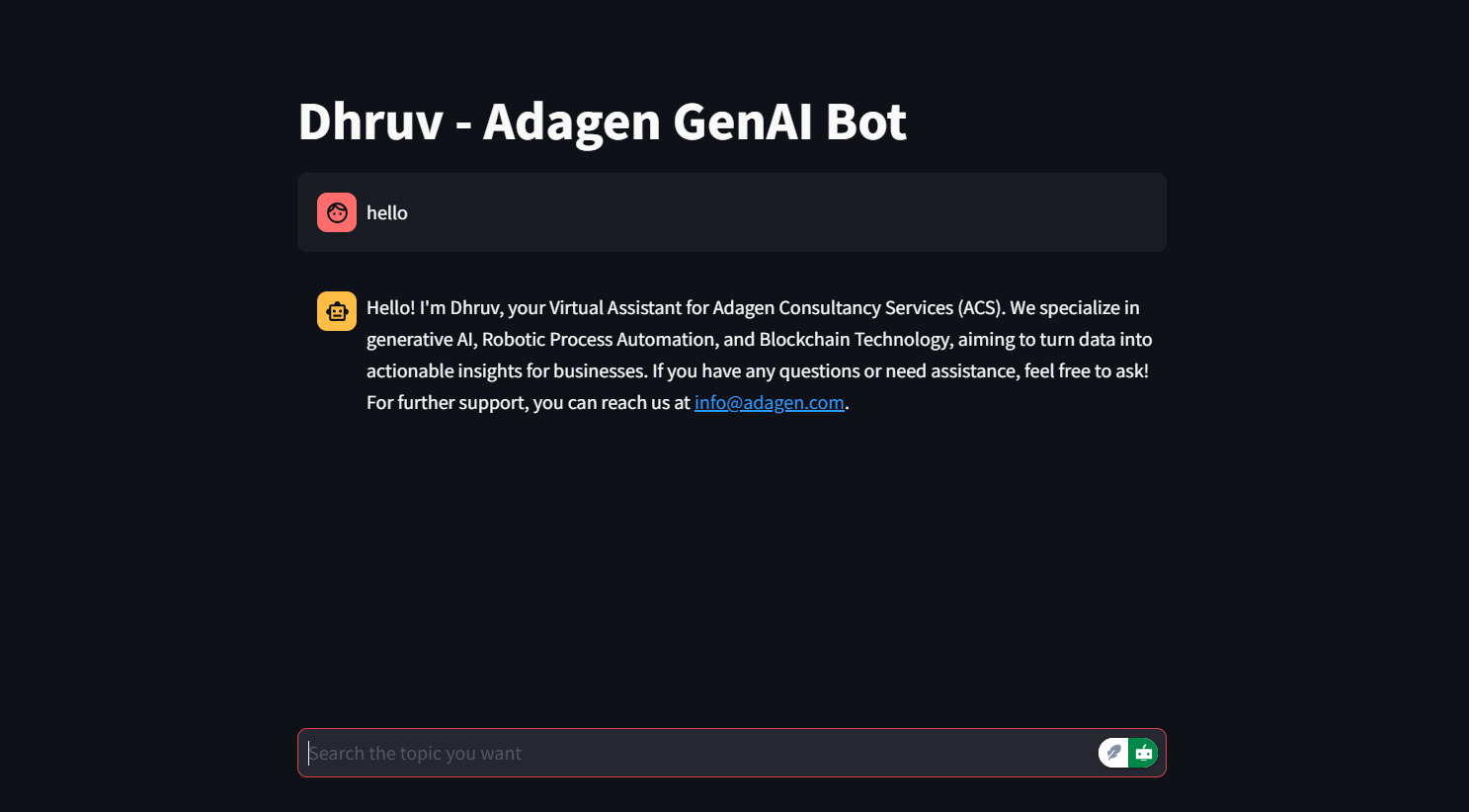 GenAi Chatbot